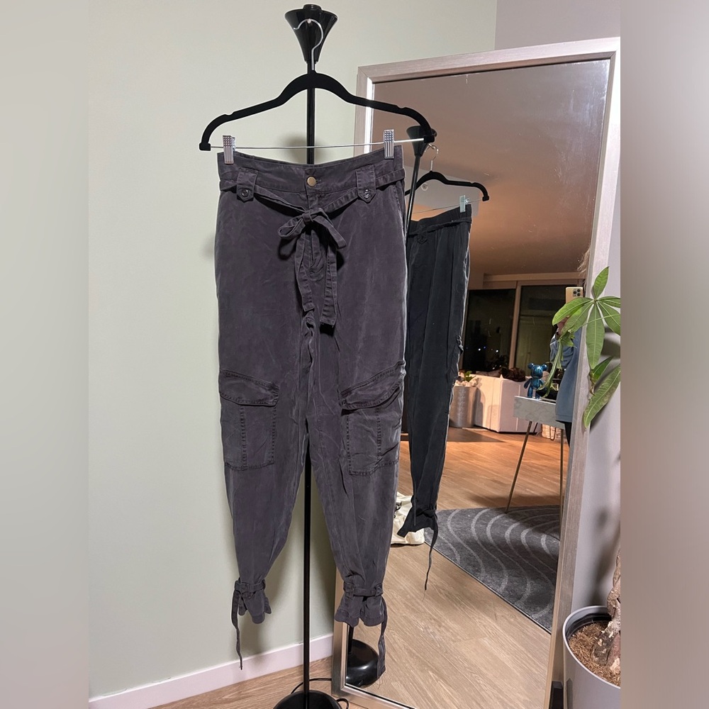 NWOT Young Fabulous & Broke - Waist Tie Paper Bag Cargo Pant - M
